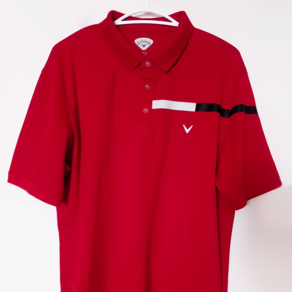 Callaway polo men red L